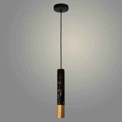 Подвес YZ60410-HJ OBK+GD черный/золото 1х50W GU10 d60 h1000, YIZ22